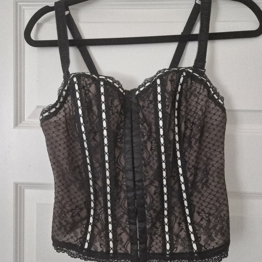 Torrid Black Lace Detail Top